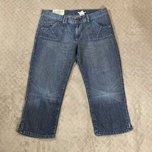 Women’s Blue Denim Crop Jeans